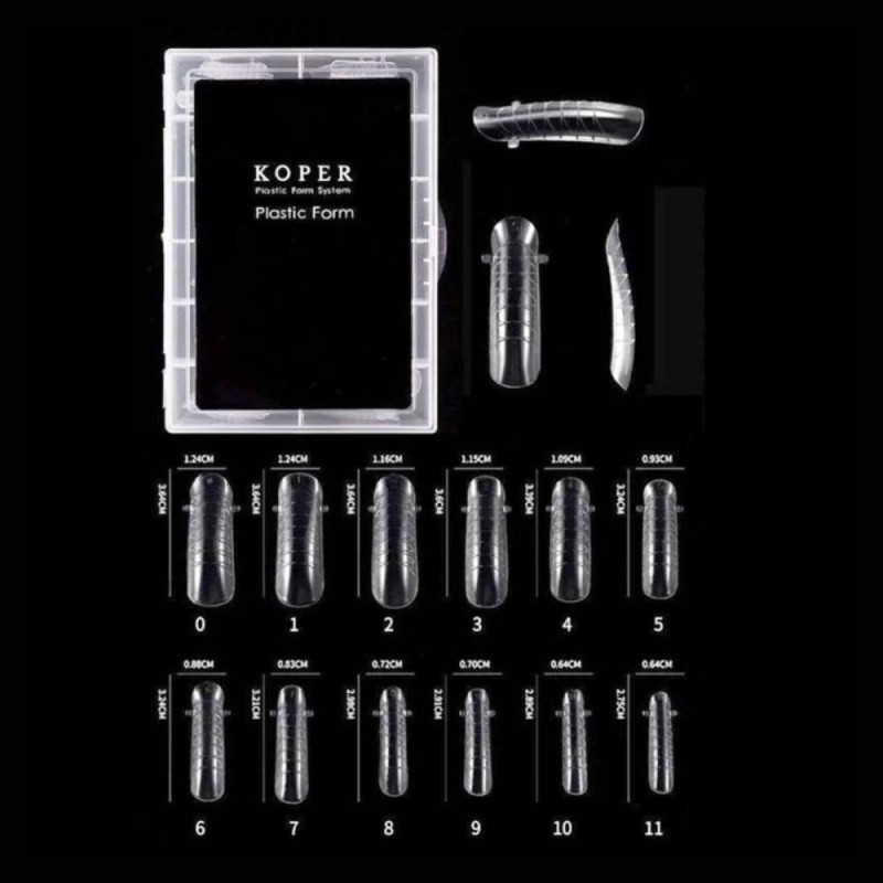 Koper Plastic Dual Forms Φόρμες Επιμήκυνσης Νυχιών No2 120τεμ Koper Plastic Dual Forms Φόρμες Επιμήκυνσης Νυχιών No2 120τεμ