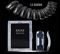 Koper Plastic Dual Forms Φόρμες Επιμήκυνσης Νυχιών No4 120τεμ