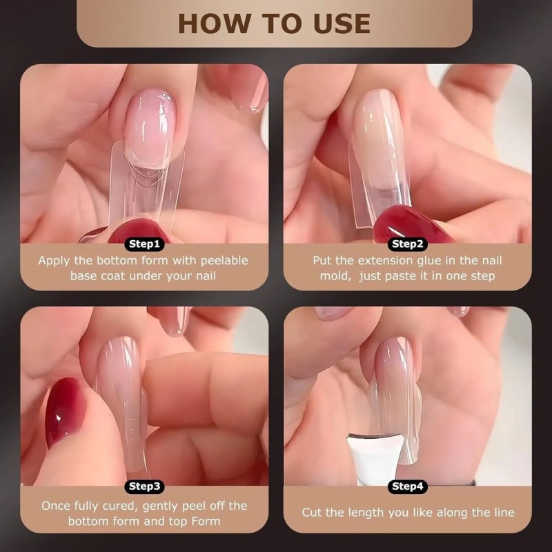 Sandwich Nails Dual Forms Νο#47 Coffin 280τμχ Sandwich Nails Dual Forms Νο#47 Coffin 280τμχ