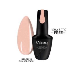 Hard Gel Shimmer Peach 19 Mixcoco 15ml