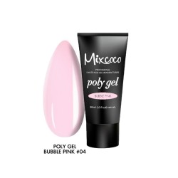 Poly Gel Bubble Pink Mixcoco 30ml