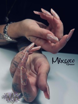 Flake Base Gel 10 Rainbow Flake Mixcoco 15ml