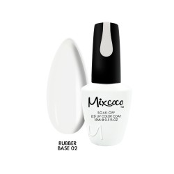 Rubber Base 02 Milky White Βάση Καουτσούκ Mixcoco 15ml