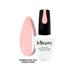 Rubber Base 05 Naked Nude Βάση Καουτσούκ Mixcoco 15ml