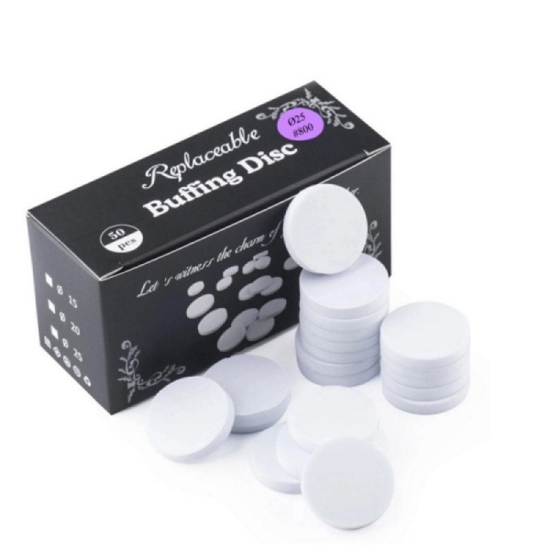 Pododisc Στέλεχος 25mm + 50 ανταλλακτικά Buffing Pododisc 1000 για Pedicure
