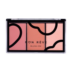 Blush On Τριπλή Παλέτα Ρουζ No2 Earthy MON REVE