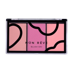 Blush On Τριπλή Παλέτα Ρουζ No3 Plum MON REVE