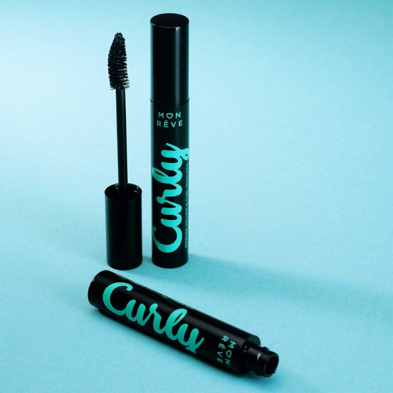 Μάσκαρα  για μήκος, καμπύλη & όγκο Curly 01 Black MON REVE 12ml