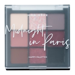 Παλέτα σκιών με 9 αποχρώσεις Midnight in Paris Happy Palettes 02 MON REVE 15gr