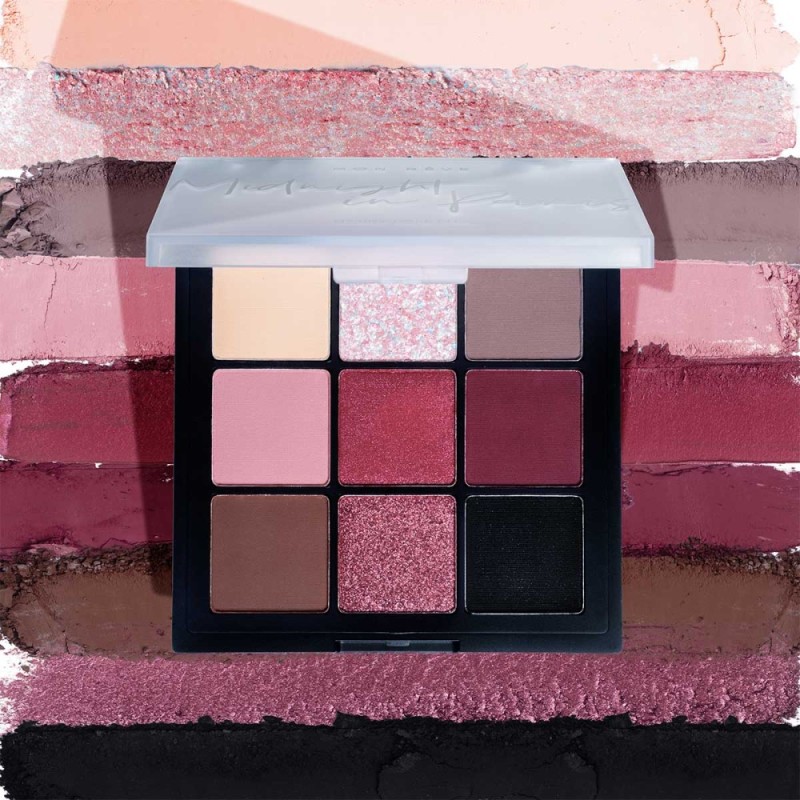 Παλέτα σκιών με 9 αποχρώσεις Midnight in Paris Happy Palettes 02 MON REVE 15gr
