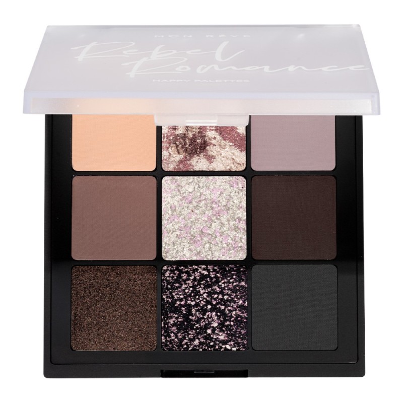 Παλέτα σκιών με 9 αποχρώσεις Rebel Romance Happy Palettes 10 MON REVE 15gr Παλέτα σκιών με 9 αποχρώσεις Rebel Romance Happy Palettes 10 MON REVE 15gr