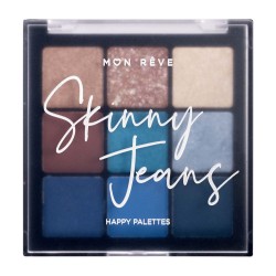 Παλέτα σκιών με 9 αποχρώσεις Skinny Jeans Happy Palettes 03 MON REVE 15gr
