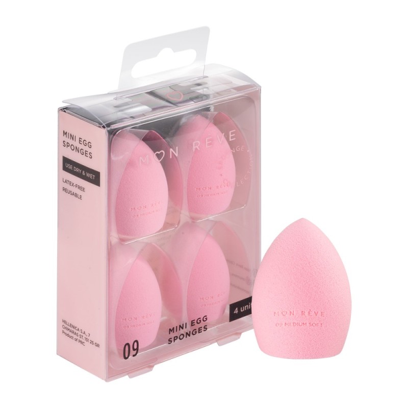 Σφουγγαράκια Μακιγιάζ MON REVE 09 Mini Eggs Sponge Set 
