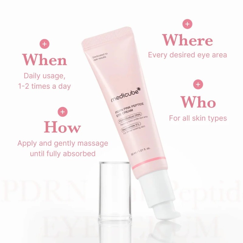 Κρέμα Ματιών με Πεπτίδια Medicube PDRN Pink Peptide Eye Cream 30ml