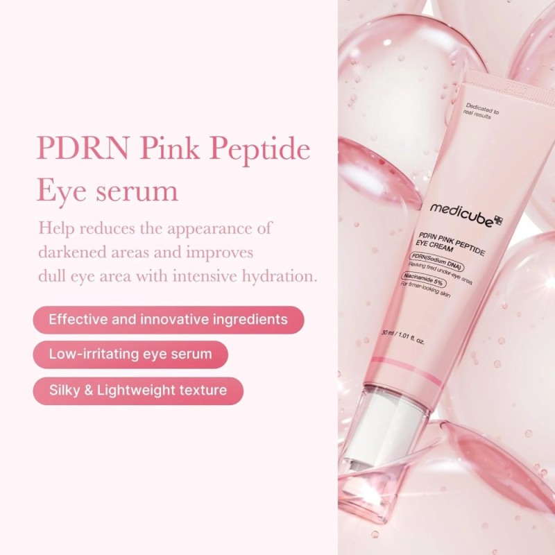 Κρέμα Ματιών με Πεπτίδια Medicube PDRN Pink Peptide Eye Cream 30ml