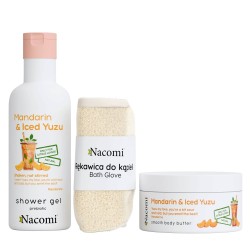 Nacomi Body Care Set Mandarin & Iced Yuzu (Showe Gel 300ml+Creamy Body Butter100ml+Washcloth 1pc)