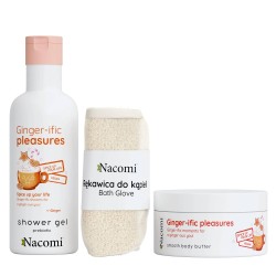 Nacomi Body Care Set Ginger (Shower Gel 300ml+Creamy Body Butter100ml+Washcloth 1pc)