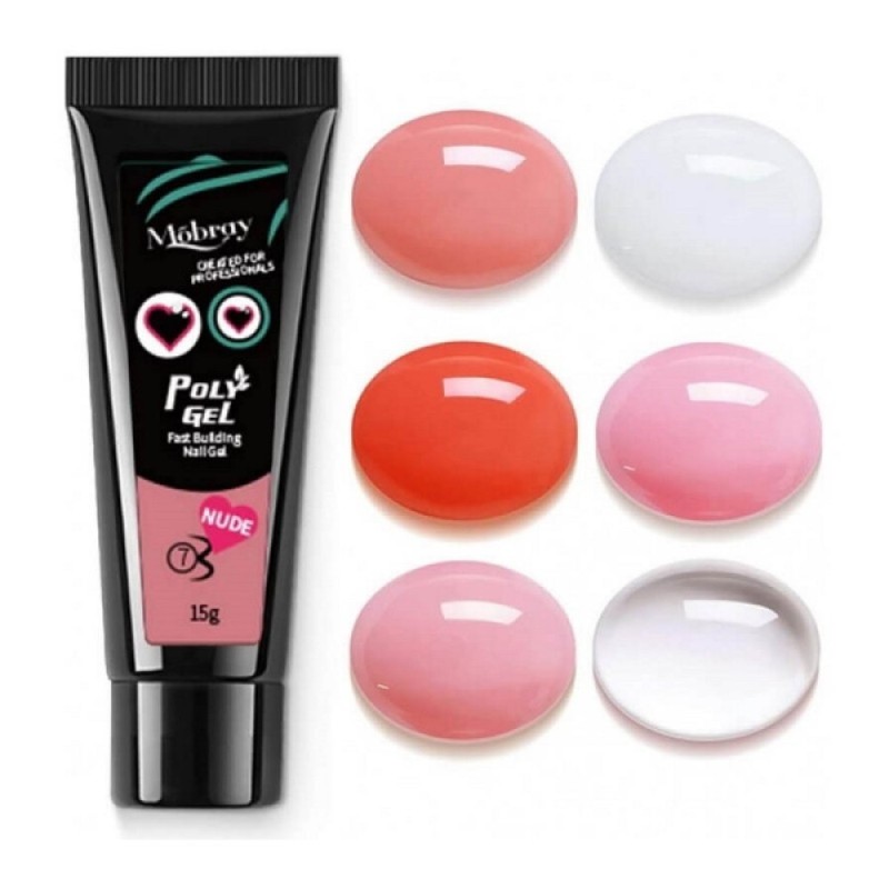 Σετ Polygel Nail Kit Fast Building Mobray με 6 Διαφορετικές Αποχρώσεις