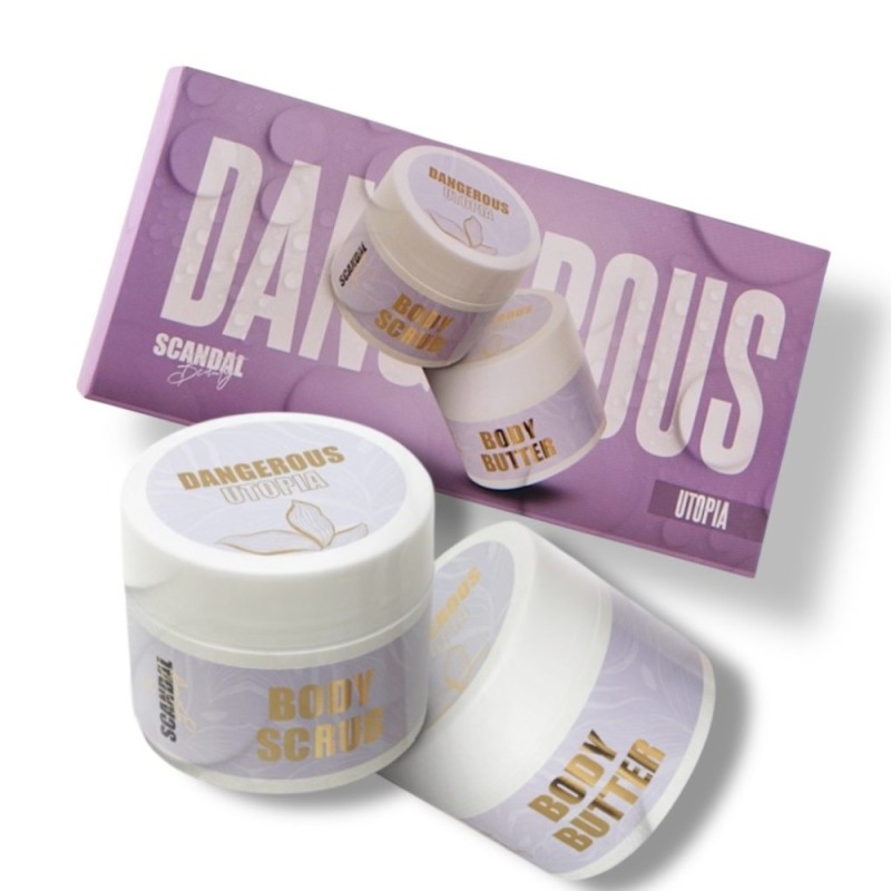 Σετ Περιποίησης Σώματος “Dangerous Utopia” με Άρωμα Δροσιάς Scandal Beauty– Scrub & Body Butter (2x200ml) Σετ Περιποίησης Σώματος “Dangerous Utopia” με Άρωμα Δροσιάς Scandal Beauty– Scrub & Body Butter (2x200ml)