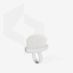 STALEKS EXPERT 03 Mini Μανικιούρ βούρτσα-δαχτυλίδι για τον καθαρισμό των νυχιών από σκόνη 10 τεμ