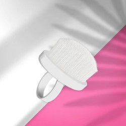 STALEKS EXPERT 03 Mini Μανικιούρ βούρτσα-δαχτυλίδι για τον καθαρισμό των νυχιών από σκόνη 10 τεμ