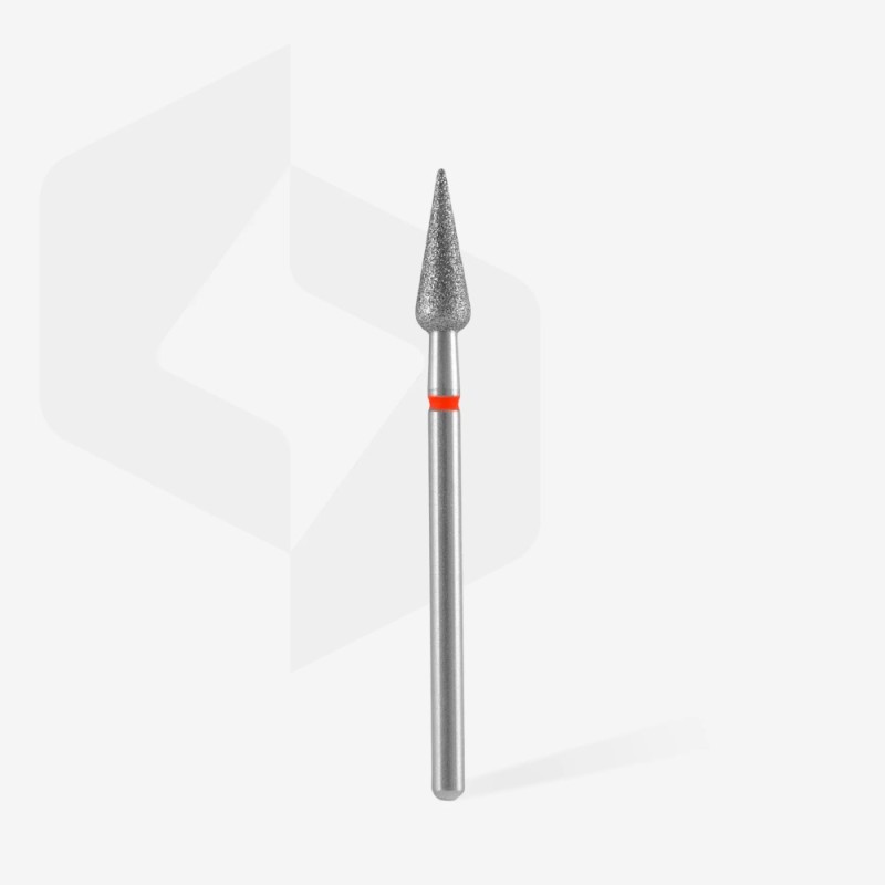 STALEKS EXPERT Διαμαντόφρεζα Δάκρυ Κόκκινο, διάμετρος 4 mm, ενεργό τμήμα 12 mm