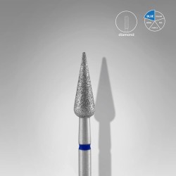 STALEKS EXPERT Διαμαντόφρεζα Δάκρυ μπλε, διάμετρος 4 mm, ενεργό τμήμα 12 mm