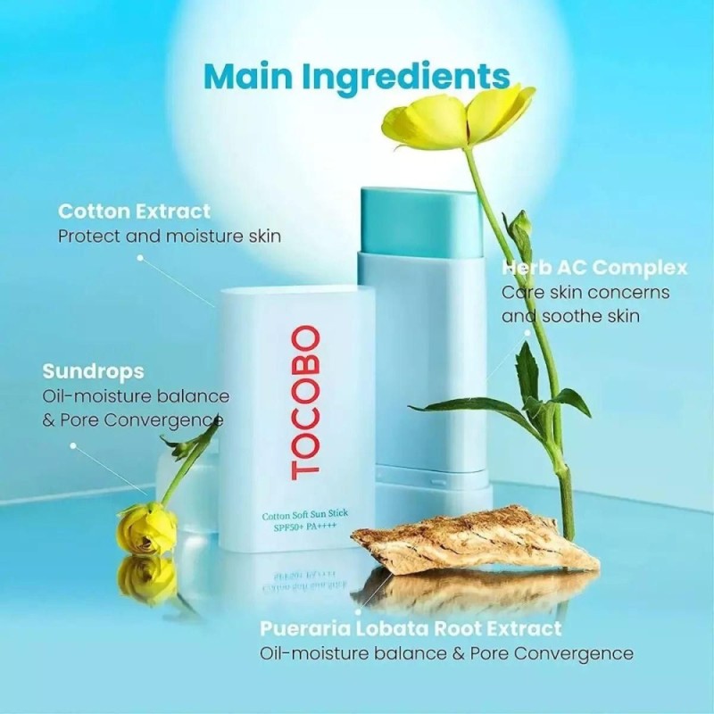 TOCOBO Cotton Soft Sun Stick SPF50+/PA++++ 19g TOCOBO Cotton Soft Sun Stick SPF50+/PA++++ 19g