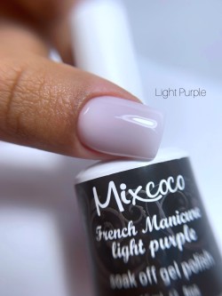 Ημιμόνιμο Βερνίκι Mixcoco Light Purple French Manicure 15ml