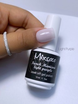 Ημιμόνιμο Βερνίκι Mixcoco Light Purple French Manicure 15ml