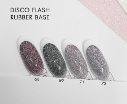 Disco Flash Glitter 72 Rubber Base Beauty VI 15ml