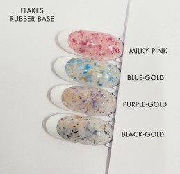 Rubber Base Purple-Gold Flake Beauty VI 15ml