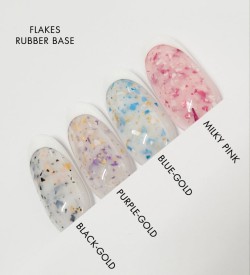 Rubber Base Purple-Gold Flake Beauty VI 15ml