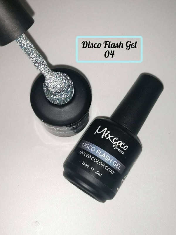 Ημιμόνιμο Βερνίκι Mixcoco DISCO FLASH GEL 04 15ml