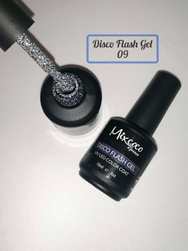 Ημιμόνιμο Βερνίκι Mixcoco DISCO FLASH GEL 09 15ml