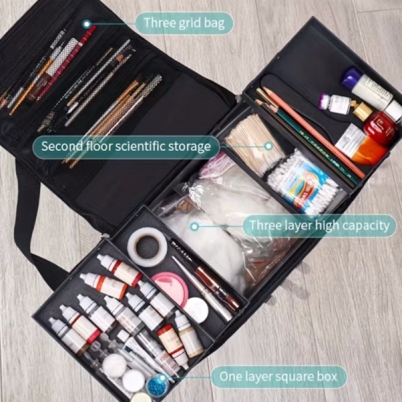 Επαγγελματικό Βαλιτσάκι Μεταφοράς Nail & Beauty Experts Μαύρο