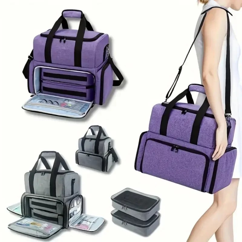 Επαγγελματικό Βαλιτσάκι Μεταφοράς Nail & Beauty Experts Μωβ