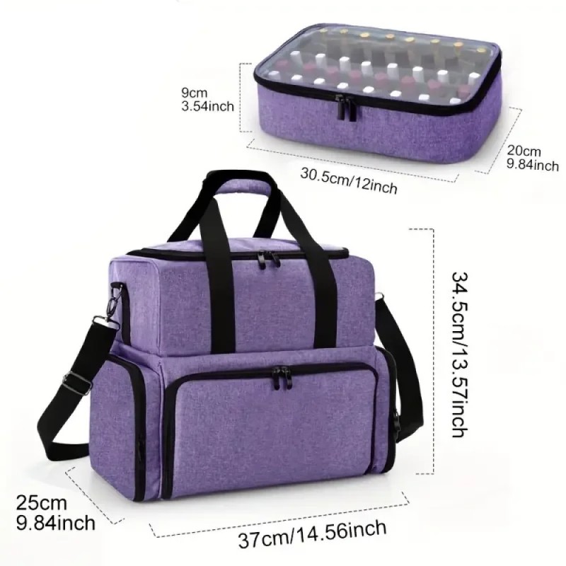 Επαγγελματικό Βαλιτσάκι Μεταφοράς Nail & Beauty Experts Μωβ