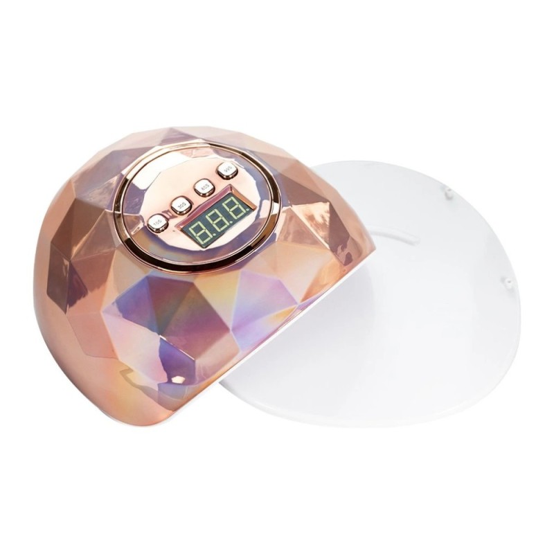 Λάμπα Πολυμερισμού Νυχιών Smart 2.0 Mirror F6 86 Watt 39 Led Rose Gold