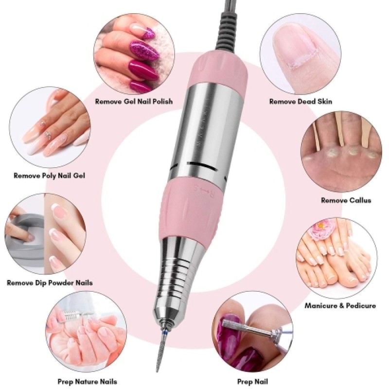 Επαγγελματικός Τροχός Manicure & Pedicure JD 700 35W Pink