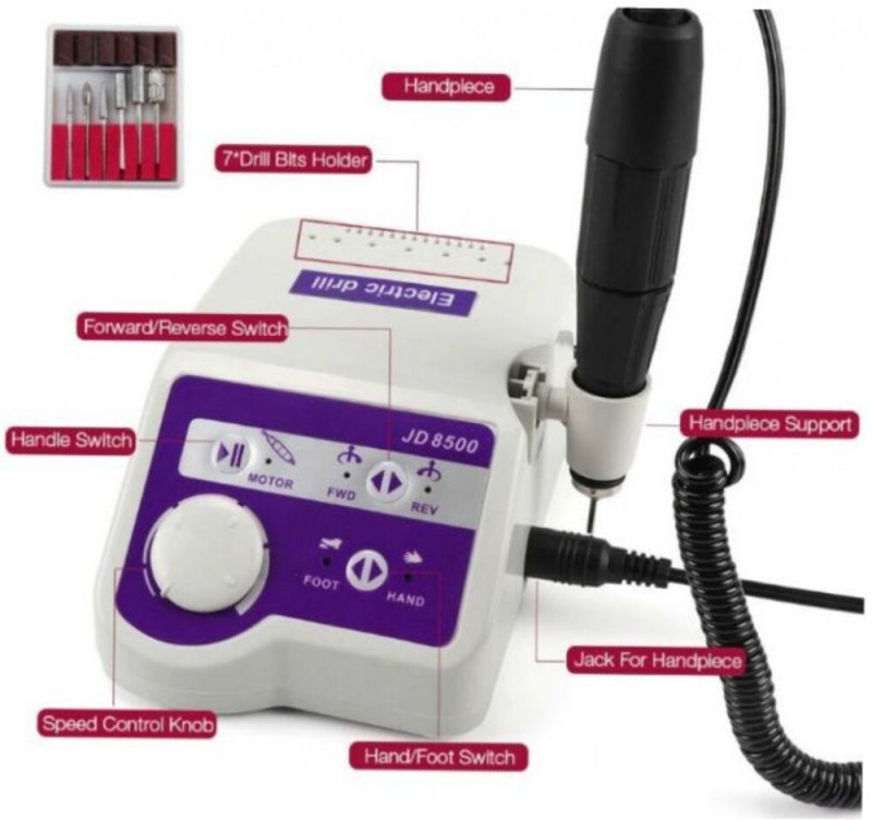 Επαγγελματικός Τροχός Manicure & Pedicure JD 8500 35000rpm 65W