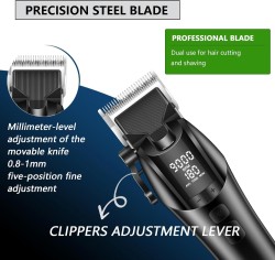 Επαγγελματική Επαναφορτιζόμενη Κουρευτική Μηχανή 9000RPM KEMEI KM 1858