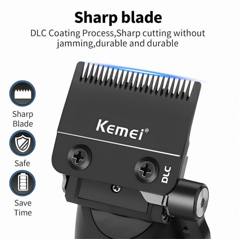 Επαγγελματική Επαναφορτιζόμενη Κουρευτική Μηχανή 9000RPM KEMEI KM 1858 Επαγγελματική Επαναφορτιζόμενη Κουρευτική Μηχανή 9000RPM KEMEI KM 1858