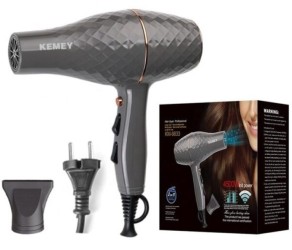 Πιστολάκι Μαλλιών Τεχνολογίας IONIC 4500Wind Power 2000 Watt Kemei KM-9833