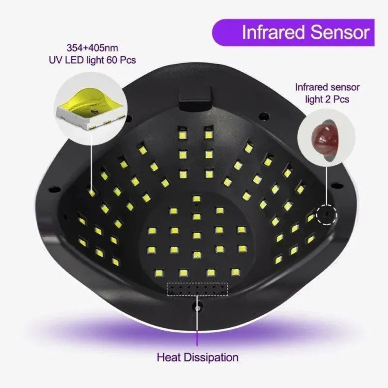 Επαγγελματική Λάμπα Νυχιών SUN Y13 MAX 248 watt 60 led Purple