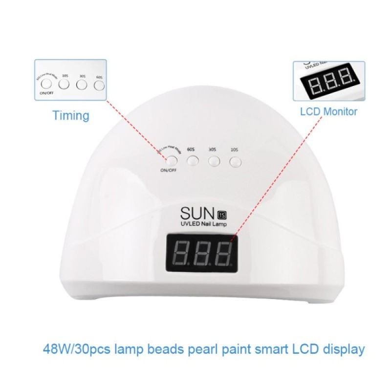 Επαγγελματικό Φουρνάκι Νυχιών Sun 1S Uv/Led 48watt 30led