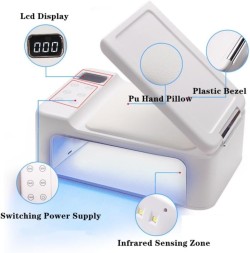 Επαγγελματική Λάμπα Νυχιών Sun 19Z 63 Led 288 Watt Με Αναδιπλούμενο Hand Pillow