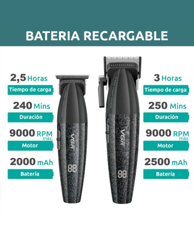 Επαγγελματικό Σετ Κουρευτικής Μηχανής - Trimmer - Shaver Με Κεραμικές Λεπίδες VGR V-640 S3 Επαγγελματικό Σετ Κουρευτικής Μηχανής - Trimmer - Shaver Με Κεραμικές Λεπίδες VGR V-640 S3