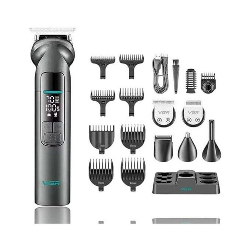 Επαγγελματικό κιτ κουρευτικής μηχανής σετ περιποίησης 14 σε 1 VGR V-096 7000 RPM Επαγγελματικό κιτ κουρευτικής μηχανής σετ περιποίησης 14 σε 1 VGR V-096 7000 RPM