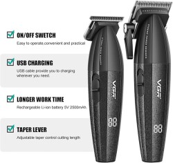 Επαγγελματικό Σετ Κουρευτικής Μηχανής - Trimmer - Shaver Με Κεραμικές Λεπίδες VGR V-640 S2 Επαγγελματικό Σετ Κουρευτικής Μηχανής - Trimmer - Shaver Με Κεραμικές Λεπίδες VGR V-640 S2